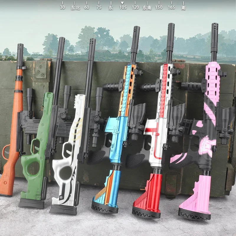 45 سنتيمتر M4a1 الأسلحة النارية نموذج الإبداعية يمكن النار الرصاص Awm سلاح قالب Enjoyable Pu الأسلحة لعبة ديكور المنزل هدية مزخرفة