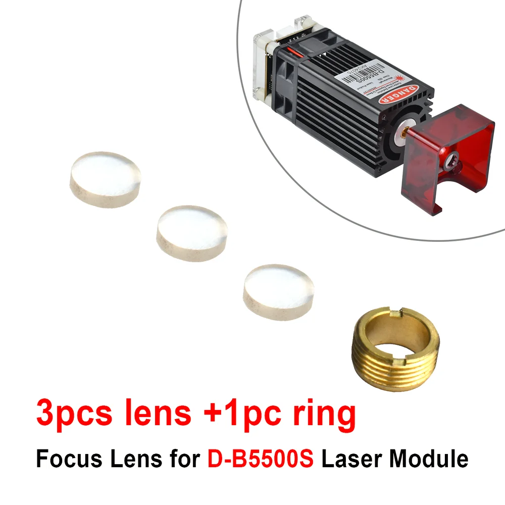 D-B5500S 40W Lasermodule Focusseerlens Originele Blauwlichtdiode Lens Vervanging Korte Brandpuntsafstand