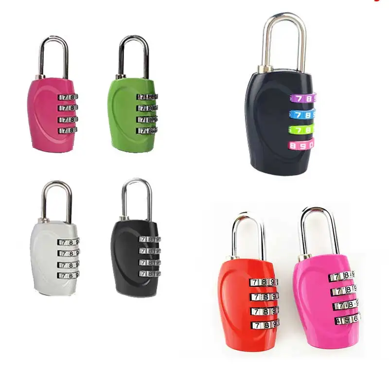 2022 New Arrival US304 4 Dial Digit Password Lock Combination Suitcase Luggage Metal Code Password Lock Padlock