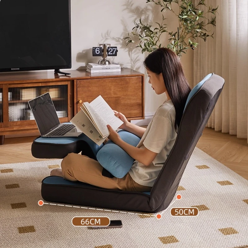 

Japanese Folding Sofa for Lazy Living Room Tatami Chairs Balcony Sitting and Reclining Backrest Saet Lumbar Support Sofa Chairs