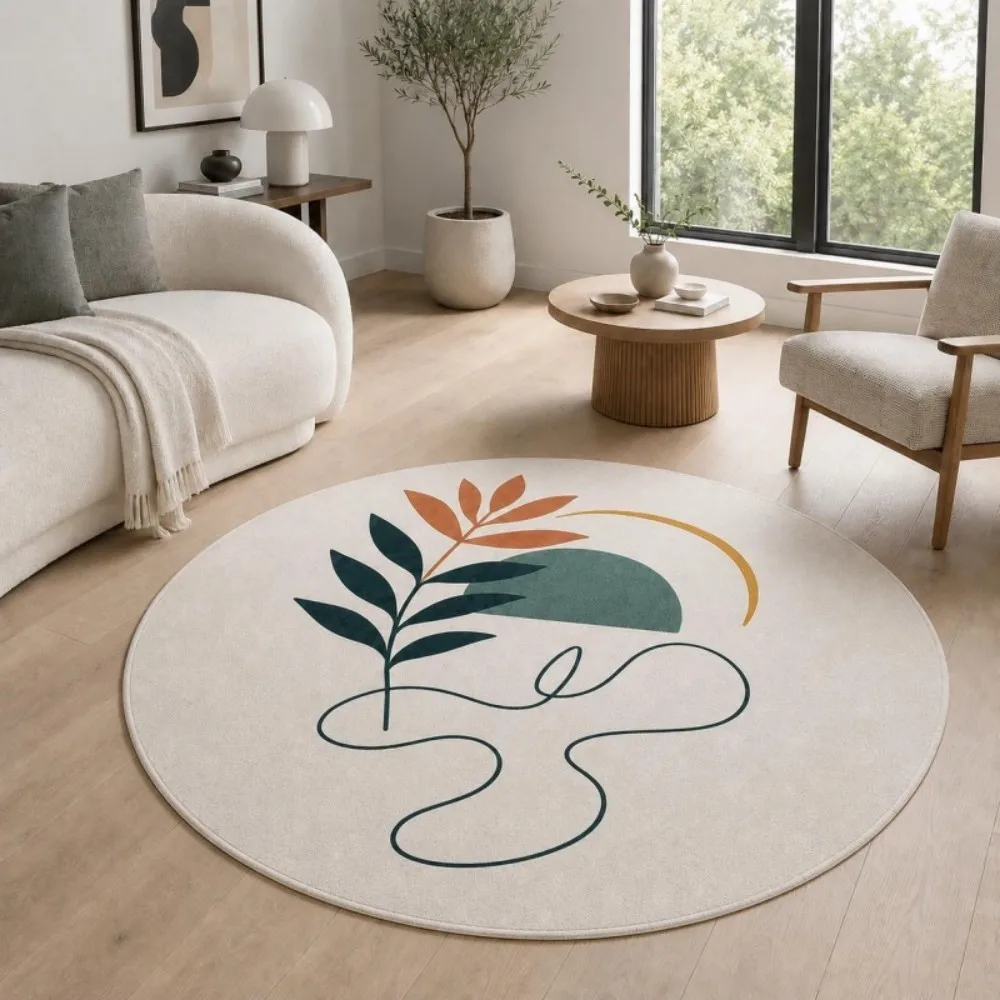 Space Astronaut Animals Round Rug Perfect For Bedroom living room Cloakroom Floor Mat Area Rug Home Decor Mat