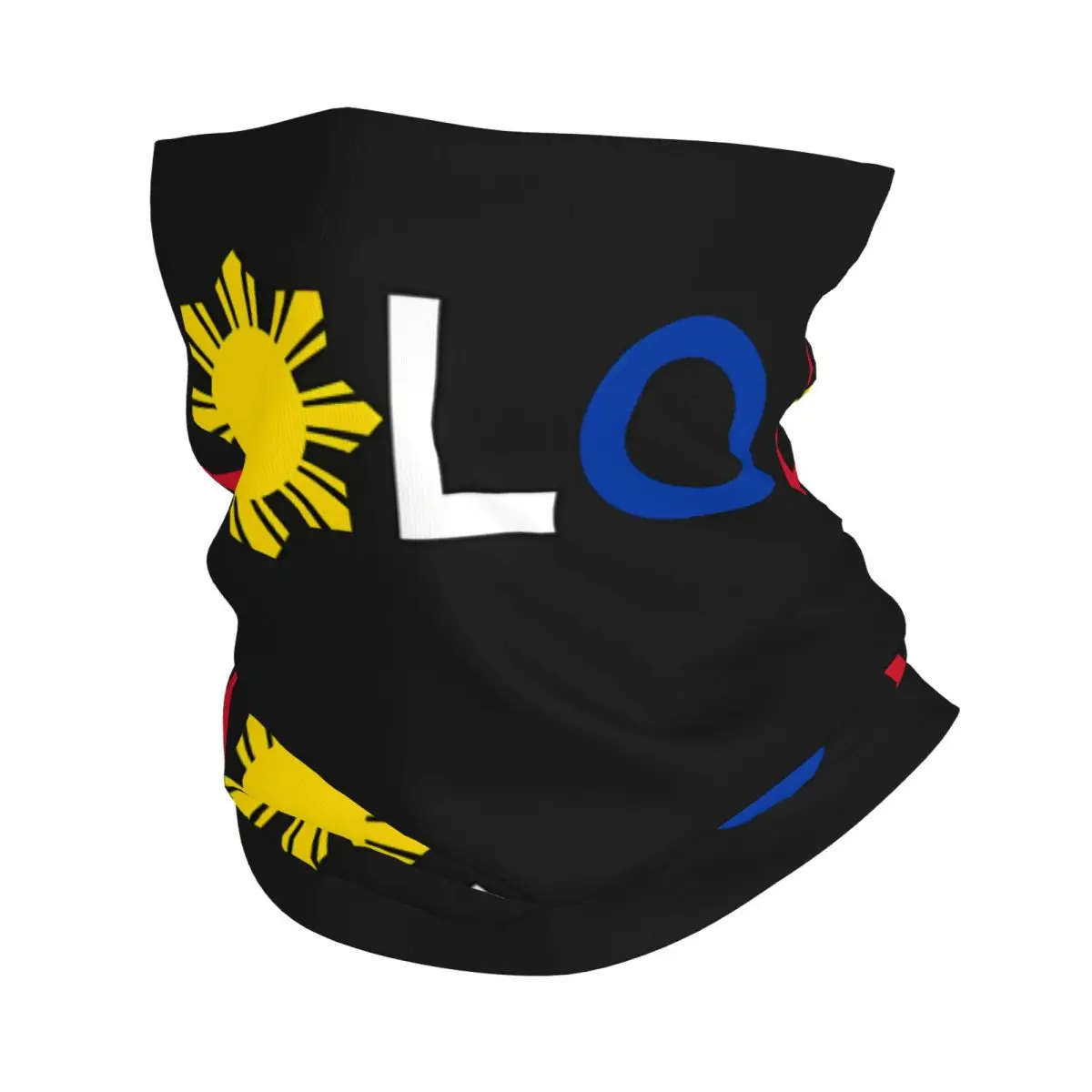 

Philippines Star Thin Bandana Neck Gaiter Wrap Scarf Headband Neck Cover