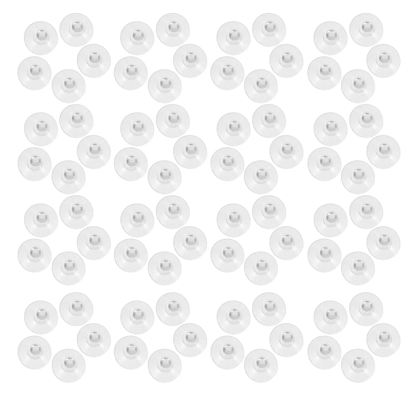 100Pcs Small Suction Cups for Glass Table 19Mm Clear Plastic Suction Pads Strong Hold Reusable Window Tabletop Decor Organizer