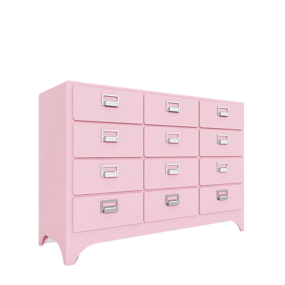 거실 12도어 메탈 로커 블루 파일링 캐비닛 세트 모던 침실 사이드보드 메탈 서랍