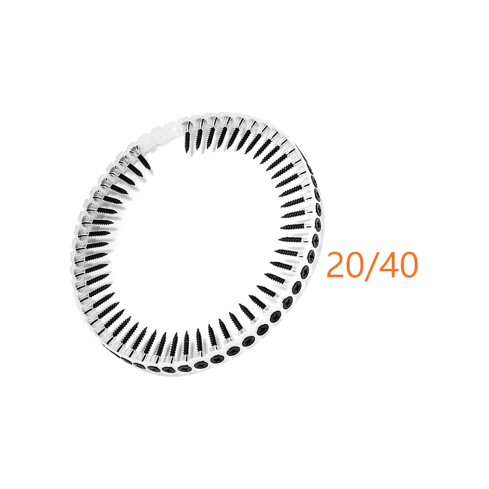 Collated Drywall Screws 32mmx3.5mm Accessories for Construction Woodworking Convenient 1-1/4 in 50Pcs Per Strip Coarse Thread