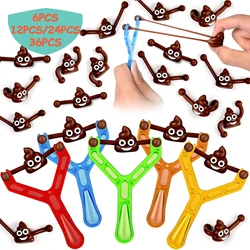 6/36set Fun Colorful Shooting Fake Poop Toys For Kids Birthday Party Favor Bag Piñata Filler Boys Girls Party Gifts Supplies