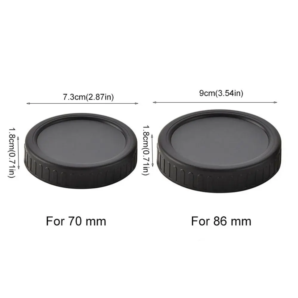 8pcs 70/86mm Mason Jar Lids Reusable Universal Wide Mouth Jar Lid with Silicone Gasket Leak Proof Bottle Cover Coffee Shop view 6