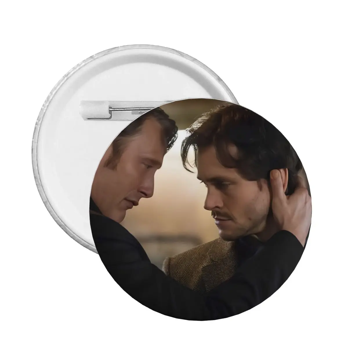 Hannibal X Will Graham Round Button Pin for Backpack Customizable Horror Movie Pinback Badges Brooches