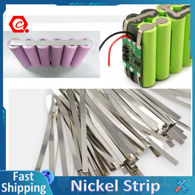 Nickel Plated Steel Strip 18650 Battery Spot Welding DIY Battery Pack Connection Nickel Sheets 100mm Length