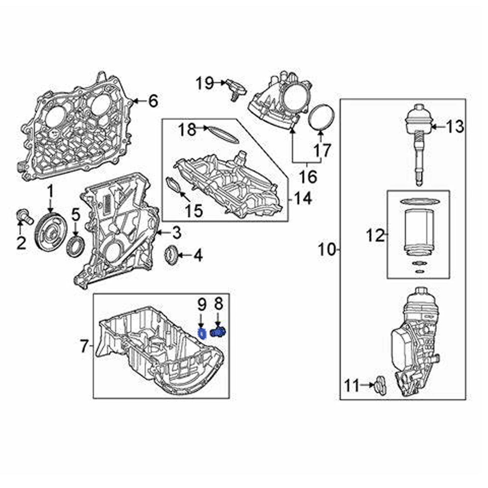 APKTNKA rondella a vite con tappo di scarico dell\'olio per auto per Mercedes Benz A168 W124 C202 C203 SPRINTER S203 W203 W210 6019970230