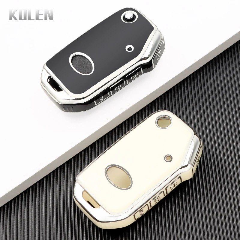 NEW TPU Car Flip Key Case Cover For KIA Sportage R Stinger GT Sorento Ceed CD Cerato Forte 2018 2019 Protected Fob Accessories