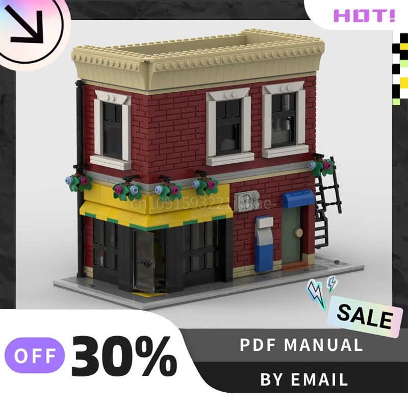 

[1180 шт.] индивидуальный набор креативных строительных блоков MOC Corner Deli STEM, развивающие игрушки, комплект строительной модели «сделай сам», подарок на день рождения