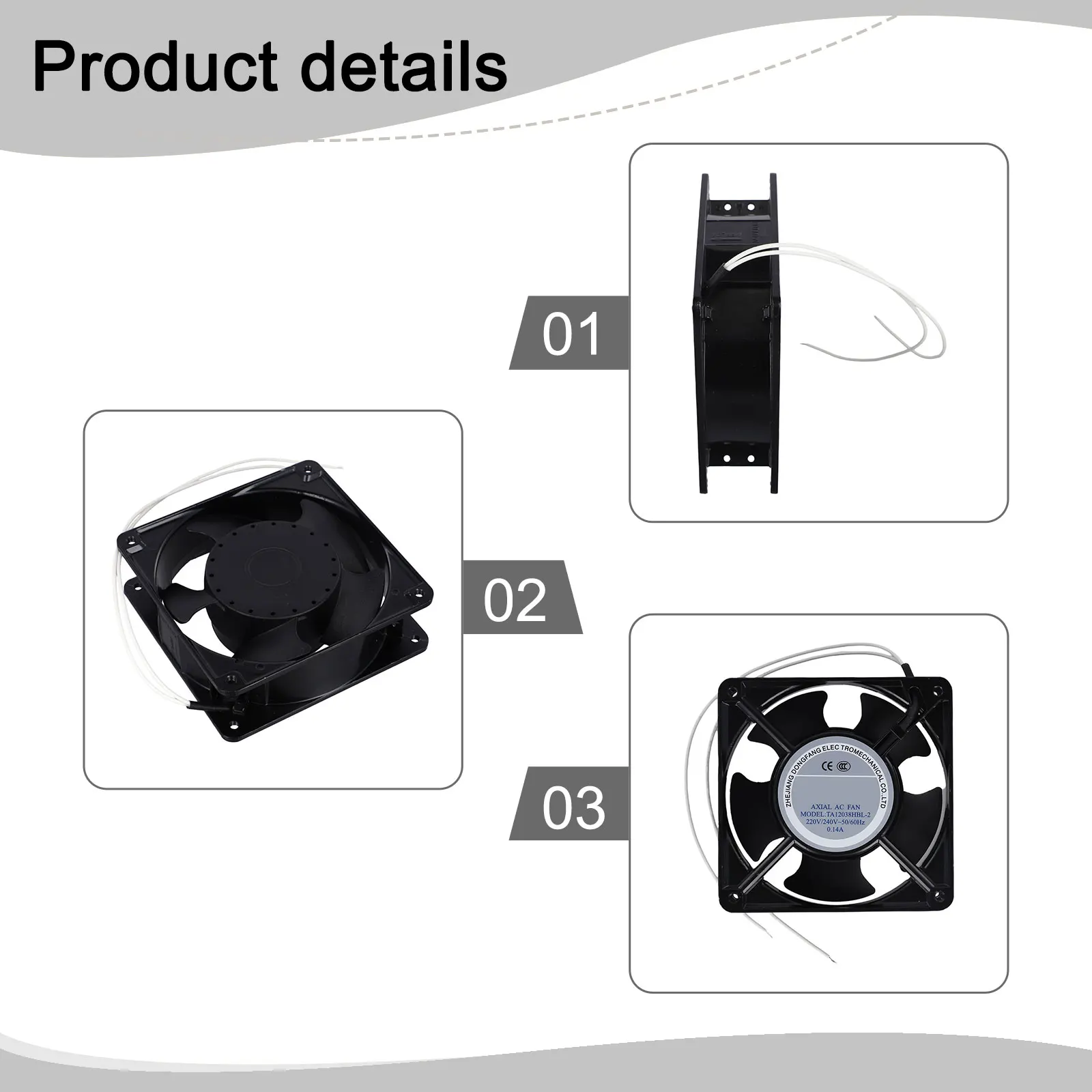 1pc Axial Fan For Fireplace Cassette Insertable High Temperature Resistance Metal Blades Silent Thermal Fan For Stoves Extractor