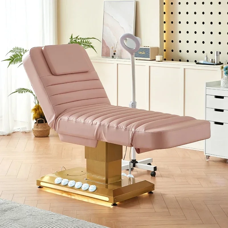 

2025 Salon Cosmetic Extension Facial Spa Chair Electric Massage Bed