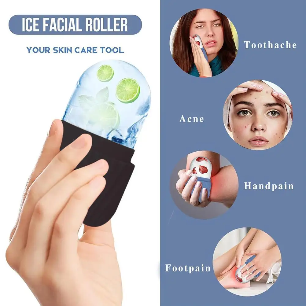 1 stks Siliconen Ijsblokjesbakken Schoonheid Lifting Ice Ball Gezicht Massager Contouring Eye Roller Gezichtsbehandeling Verminder Acne Huidverzorging