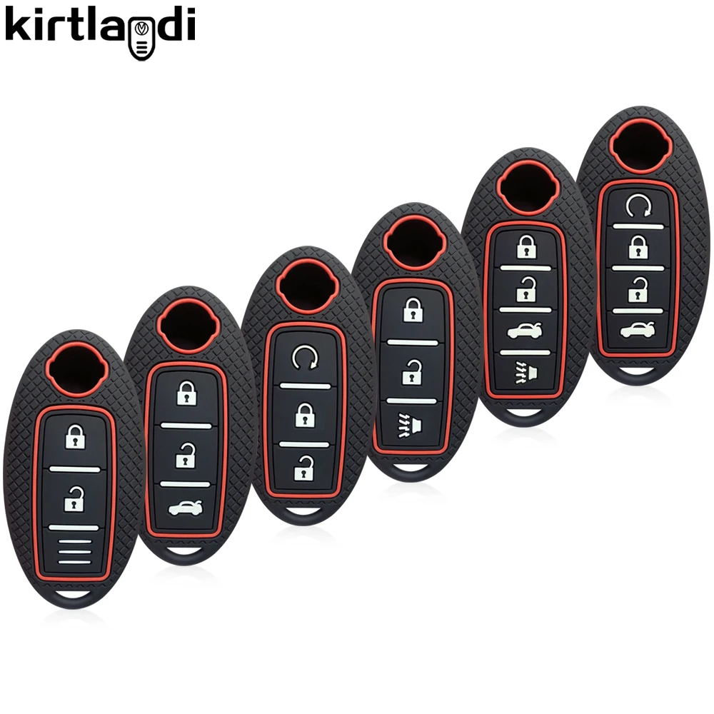 Silikon Schlüssel Abdeckung Fall Halter Für Nissan Qashqai J11 J10 Kicks Patrol Altima Sentra Murano X-Trail Tiida Fuga navara Micra Hinweis