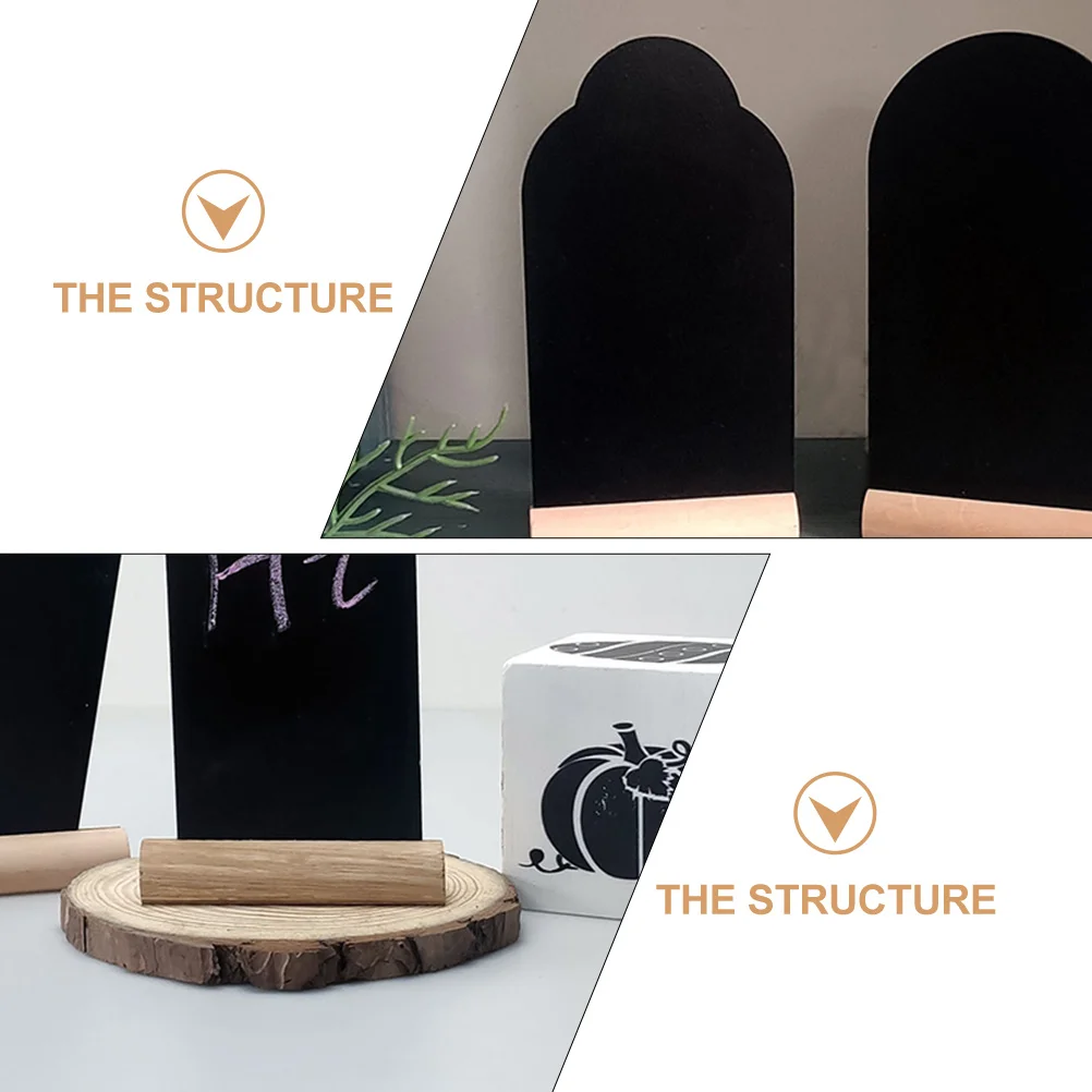 

3pcs Blackboard Ornaments Notice Chalkboard Modern Chalkboard Display Notice Boards Writing Note Decor Home Accessories