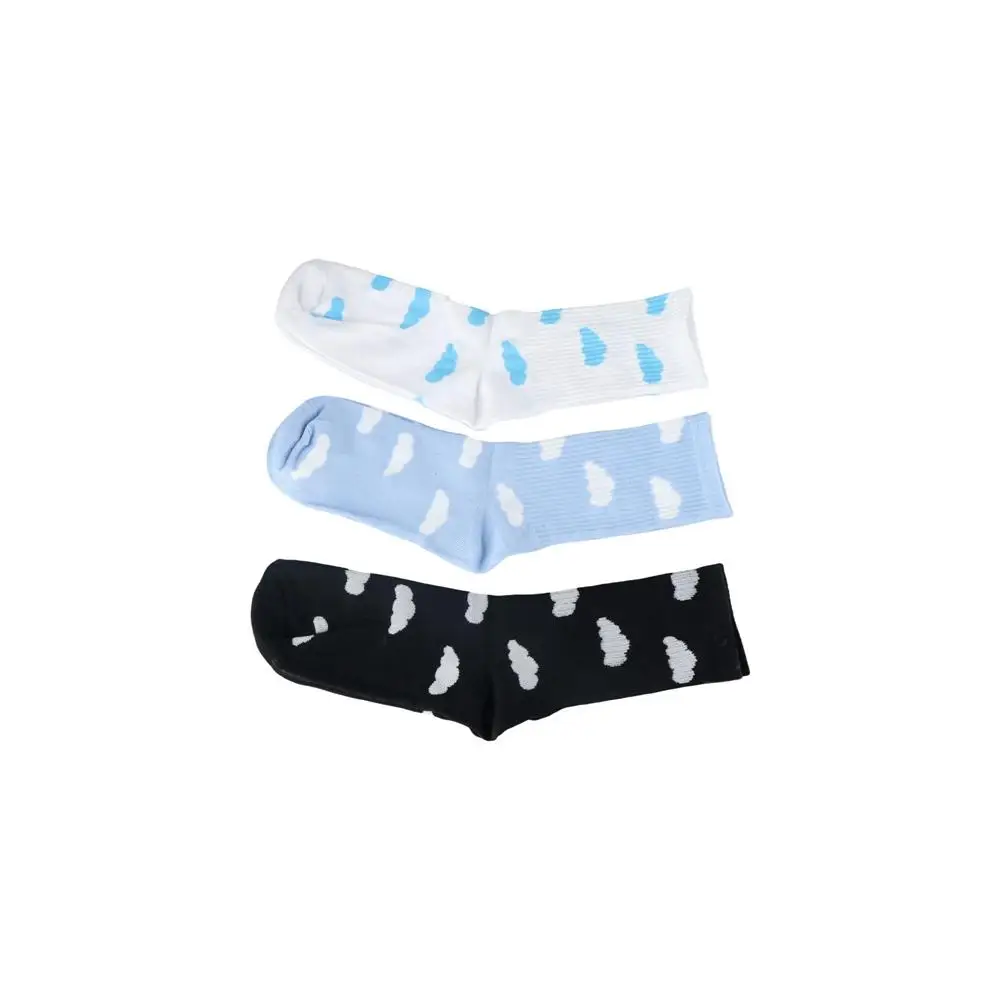 Sports College Style Socks Clouds Blue Sky Cotton Clouds Pattern Women Socks Female Hosiery Mid-tube Socks Korea Style