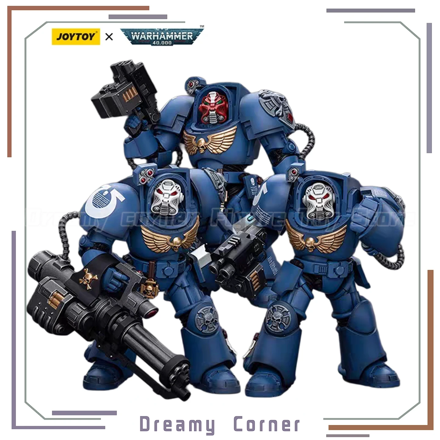 

【В наличии】JOYTOY Warhammer 40K Ultramarines Terminator Squad 3 шт. 1/18 экшн-фигурка игрушечная модель подарок