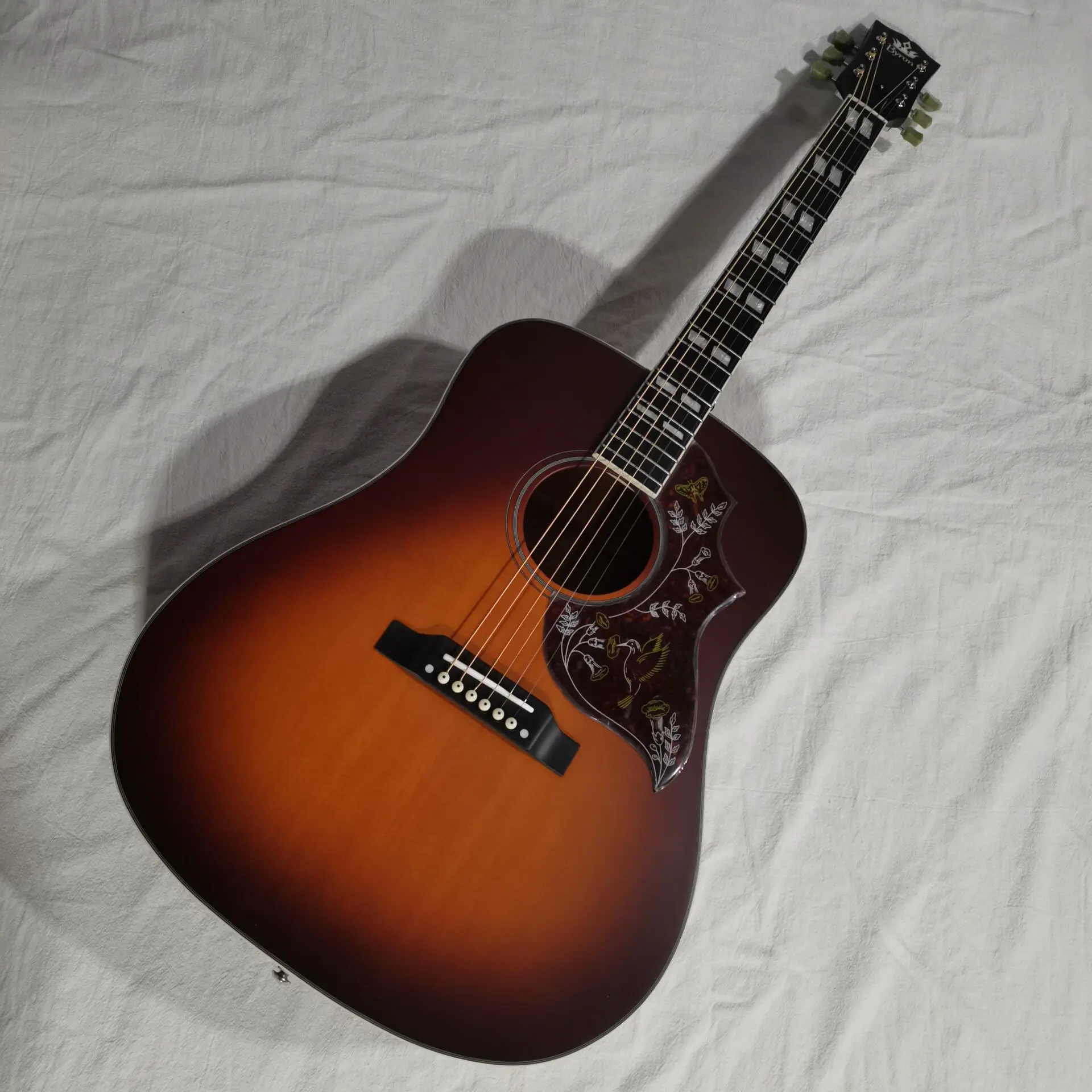 

8sounds music -satin acoustic electric guitar Solid spruce -dreadnought folk guitar-hummingbird guitar