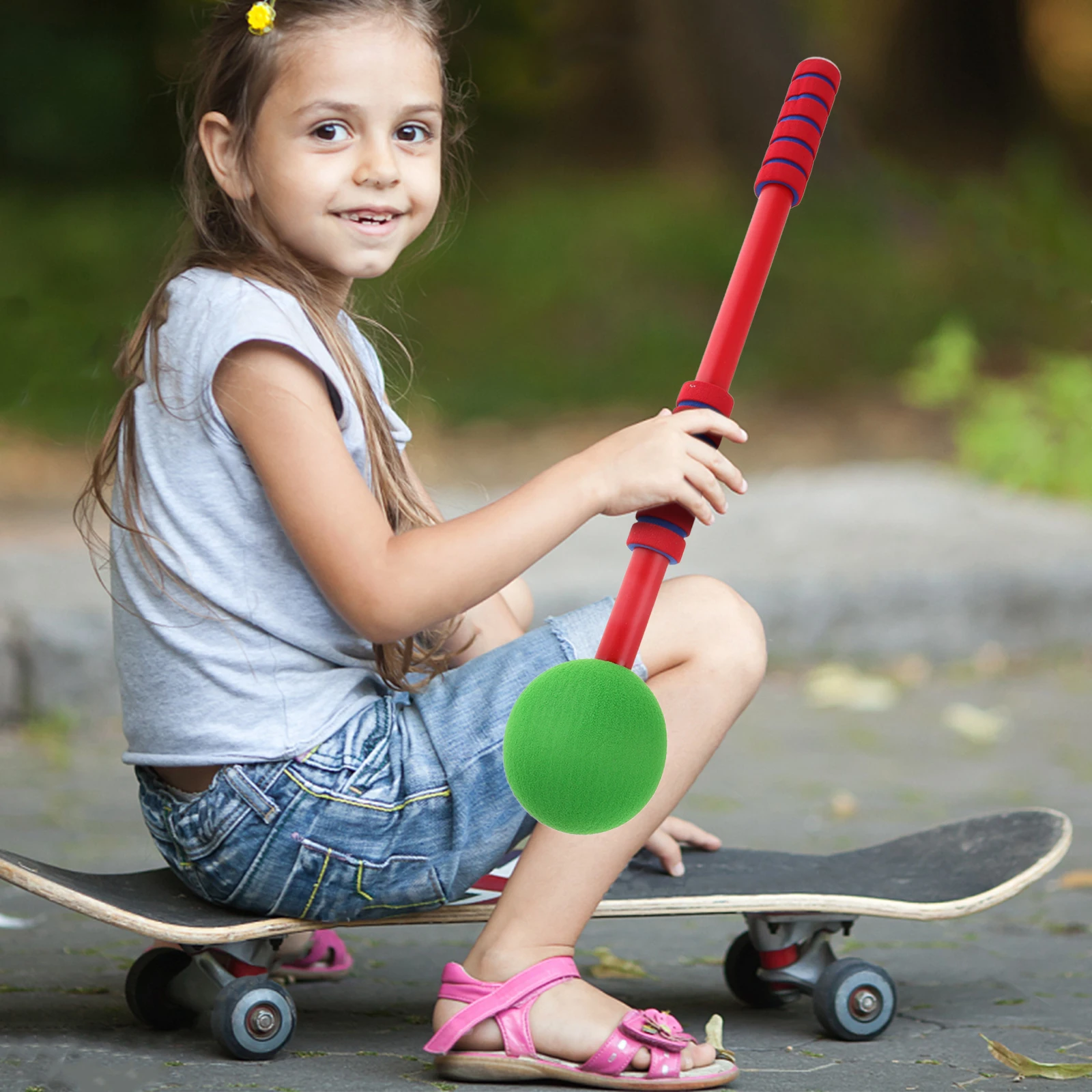 

Scooter Board Handle For Multifunctional Floor Scooters Paddle Indoor Outdoor Play Equipment Enhance Motor Skills