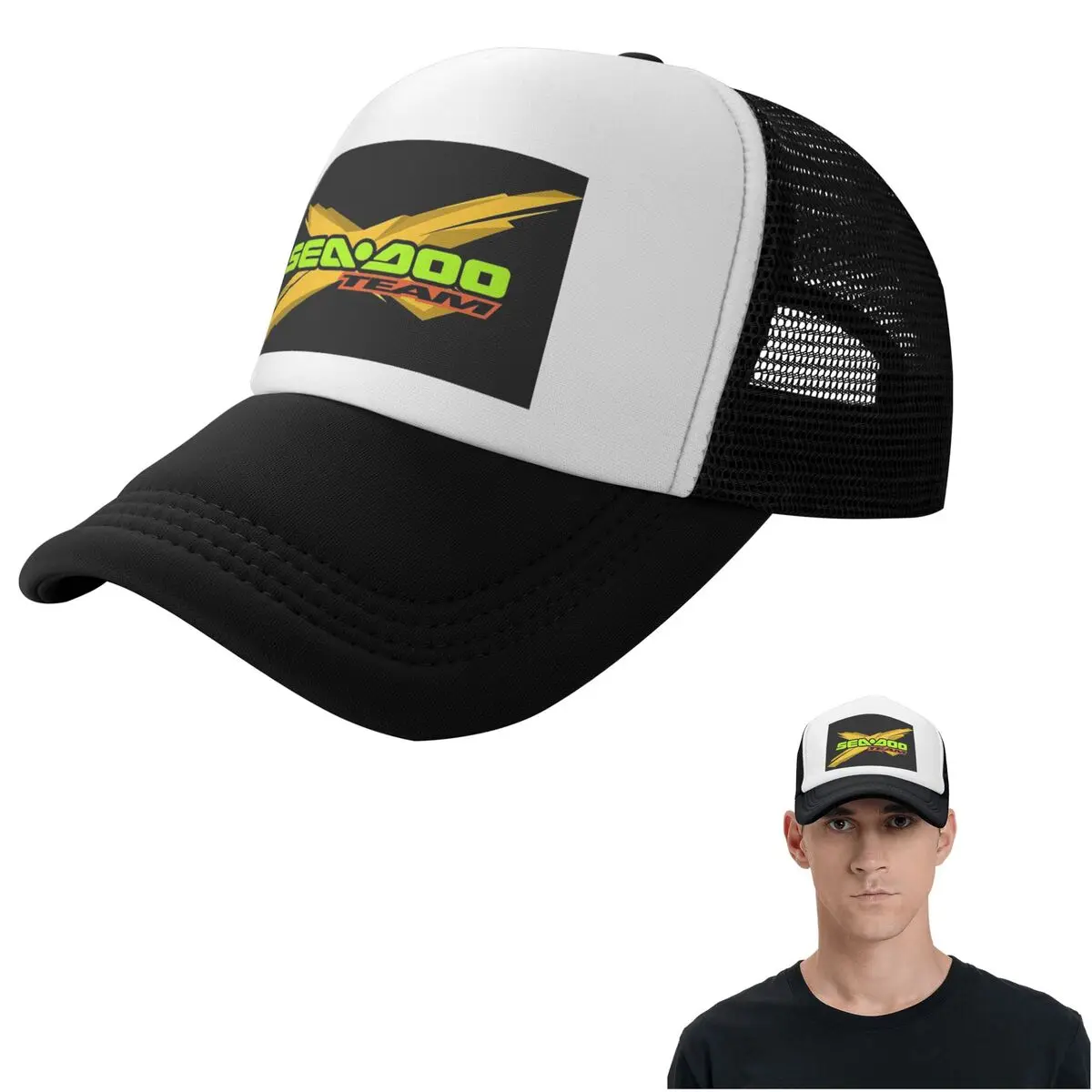 Sea Doo Team Rxt Brt Marine (14) Cap Fashion Mesh Baseball Caps Adjustable Hat Hip Hop Summer Unisex Baseball Hats