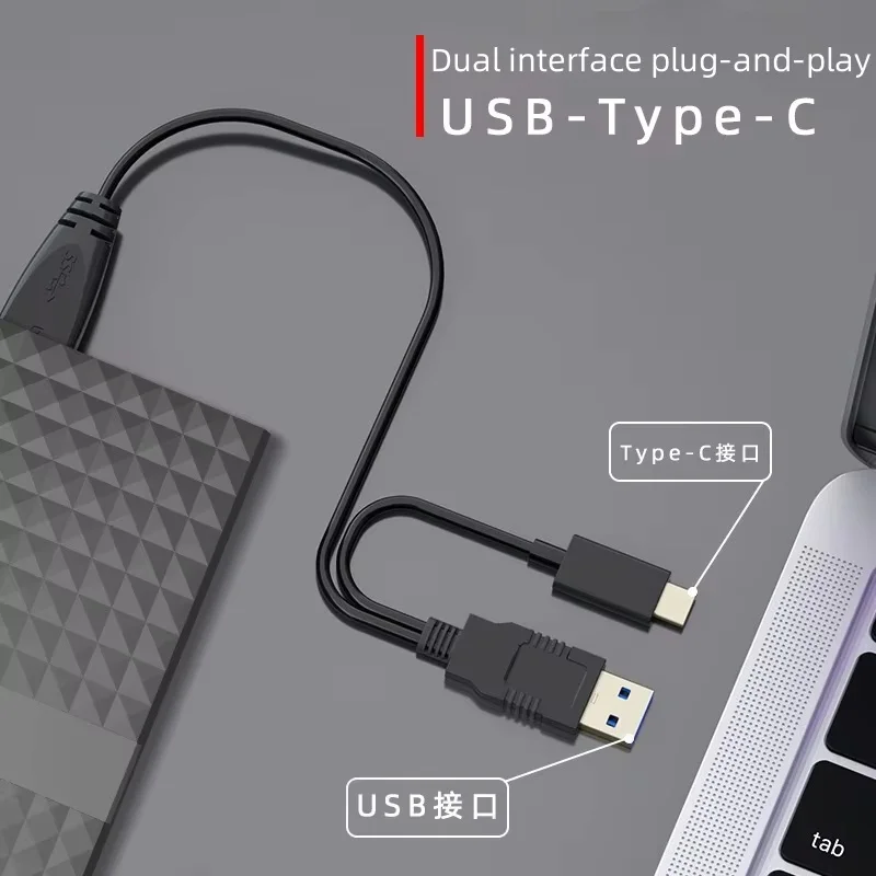 USB 3.0 Type-C DVD/CD Drive, High-Speed External DVD-RW Burner/Player for PCs and Laptops