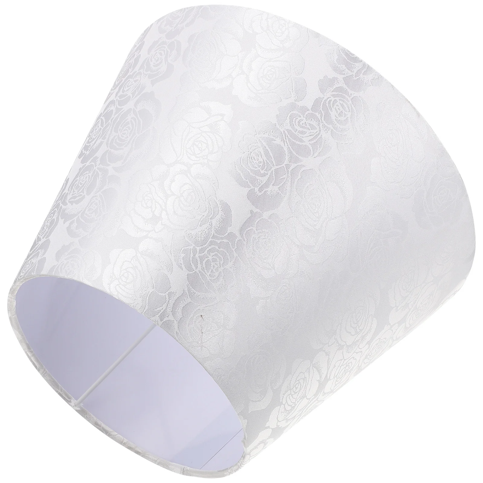 

Jacquard Lampshade Flower Embroidery Cloth Desk Lamp Cover Soft Light Bedroom Living Room Decorative Lamp Shade Cozy Comfortable