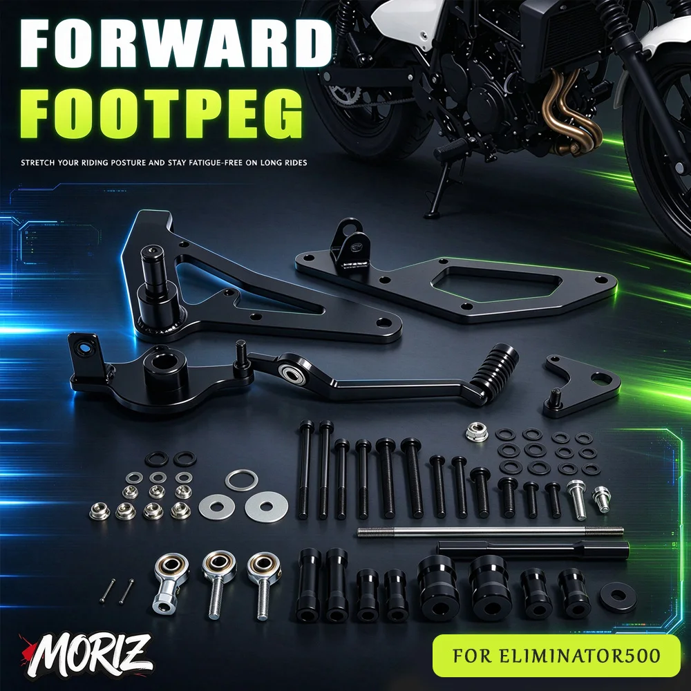 Fit for ELIMINATOR500 ELIMINATOR 500 Forward Footpeg Footrest Footpegs Set Motorcycle Parts 15cm Forward Relieve Leg Numbness