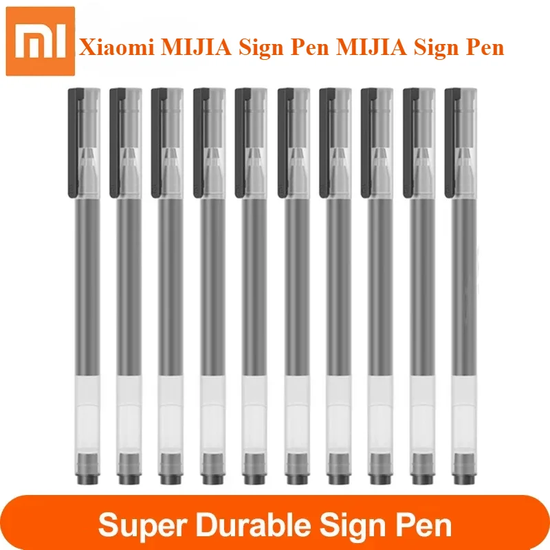 Nuevo bolígrafo Xiaomi PEN Mijia súper duradero, bolígrafo MI de 0,5mm para bolígrafos para firma de oficina, recambio suave de Suiza Mikuni para bolígrafo escolar