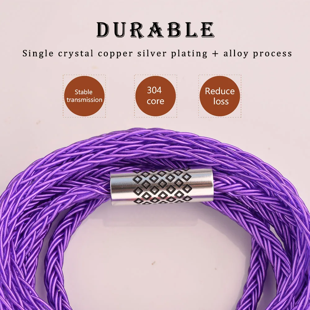 QIGOM Zixiao Headset MMCX Cable, Loud Field, Warm Voice, Tri-frequency Separation, Reduce Transmission Loss, Earphone Cables