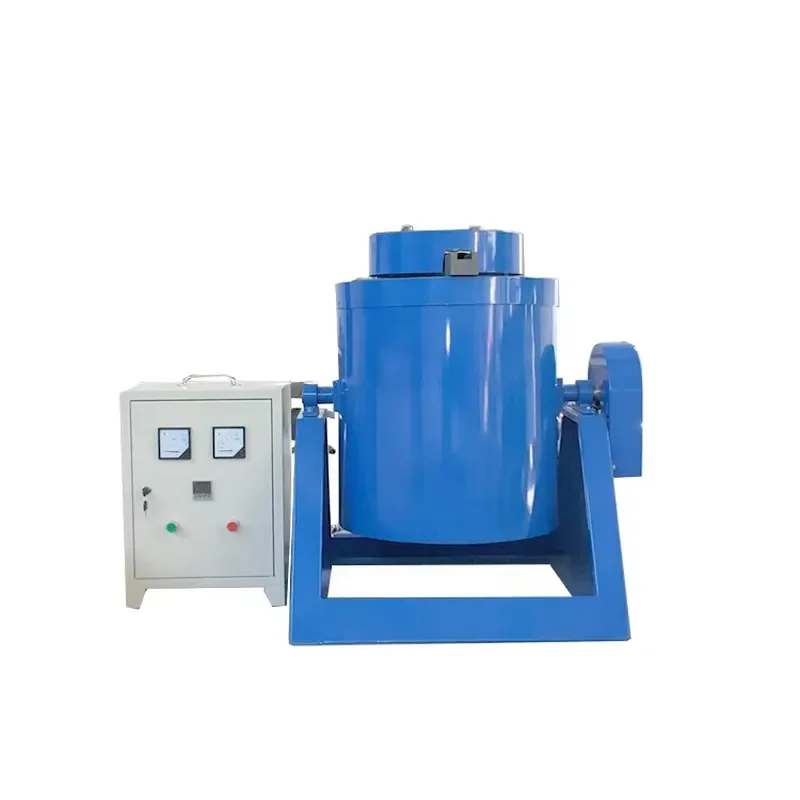 Electric Aluminum Melting Furnace Inclined Casting Furnace for Industrial Metal Smelting and Recycling High Efficiency