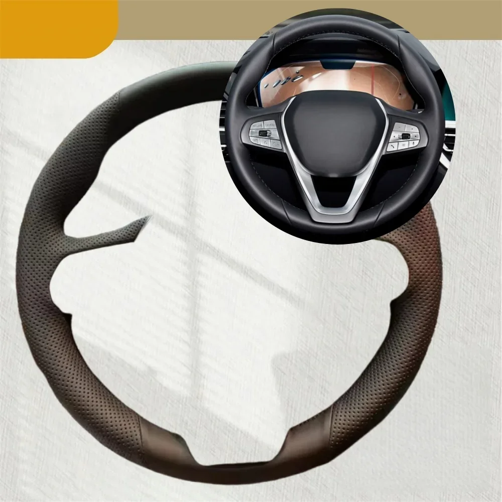 

Автомобильный чехол на руль для BMW G20 G21 G30 G31 G32 X3 G01 X4 G02 X5 G05 Автомобильные аксессуары из искусственной кожи на руль