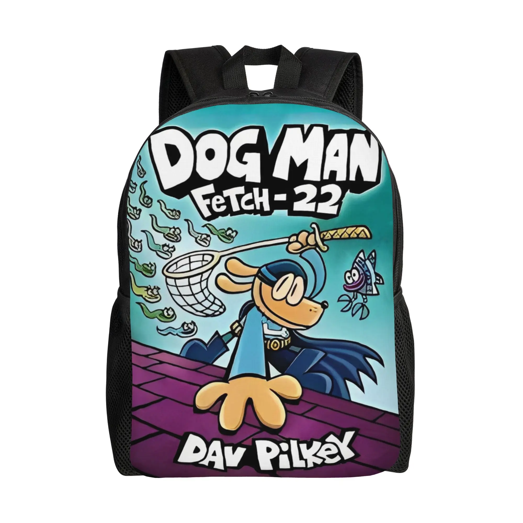 

Повседневный рюкзак Dog Man Cartoon, легкий, для старшей школы, бизнеса, аниме, для мужчин и женщин, сумка через плечо для ноутбука