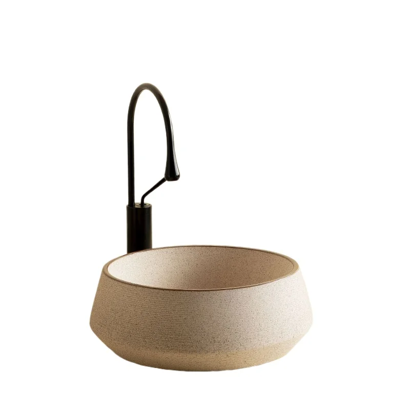 

Retro table ceramic basin, bathroom wash basin, household outdoor washbasin, minimalist