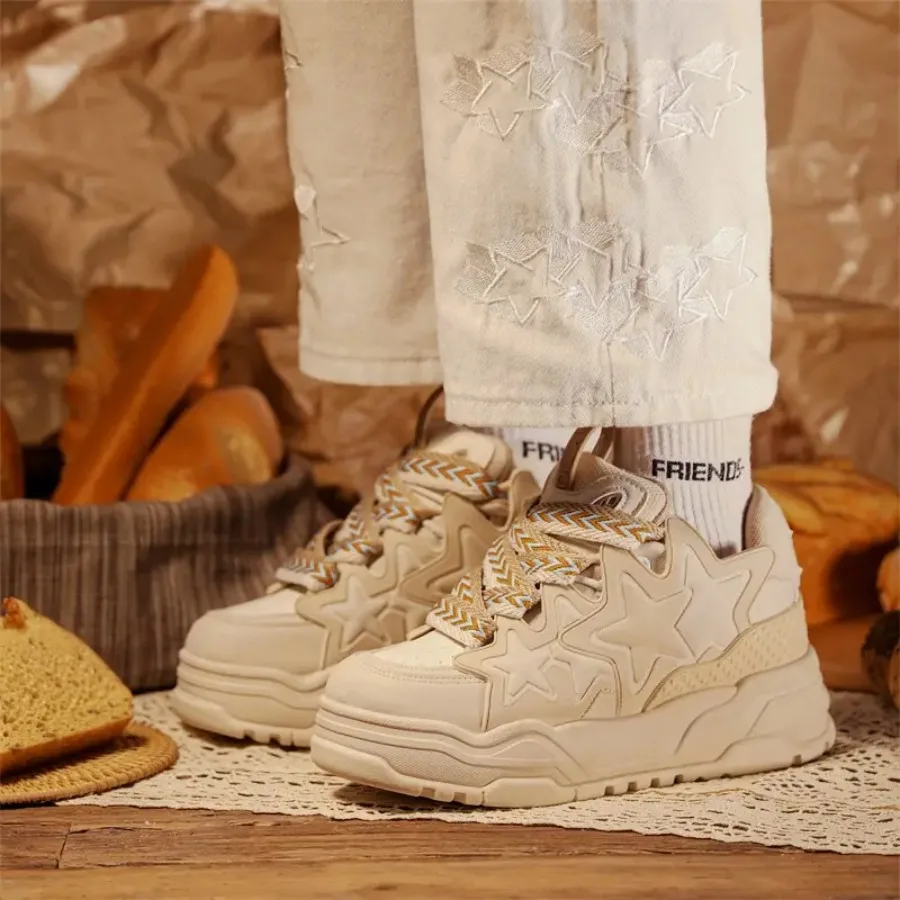 

Новые мужские лоферы 2023 года с узором «Хризантема-Звезда», на толстой подошве, увеличивающие рост, универсальные повседневные кроссовки X96