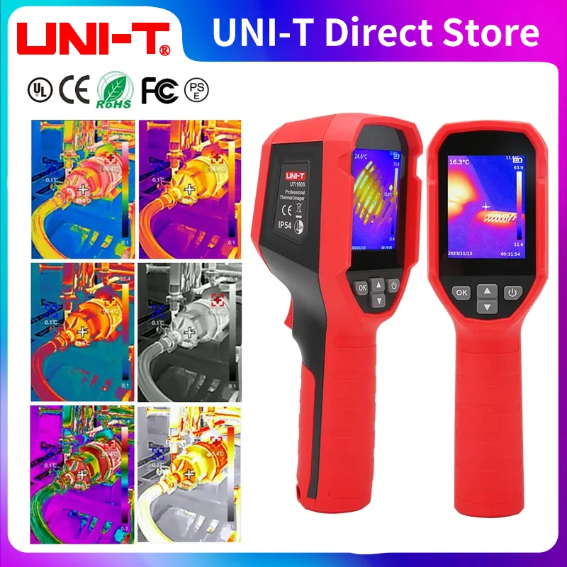 

UNI-T UTi160S Thermal Imager Infrared Resolution 160x120 Thermal Imaging Camera with Laser PC Software IR Thermographic Camera