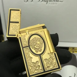 S.T. Dupont Premium All-sided Engraved Golden, Silver Lighter Collection