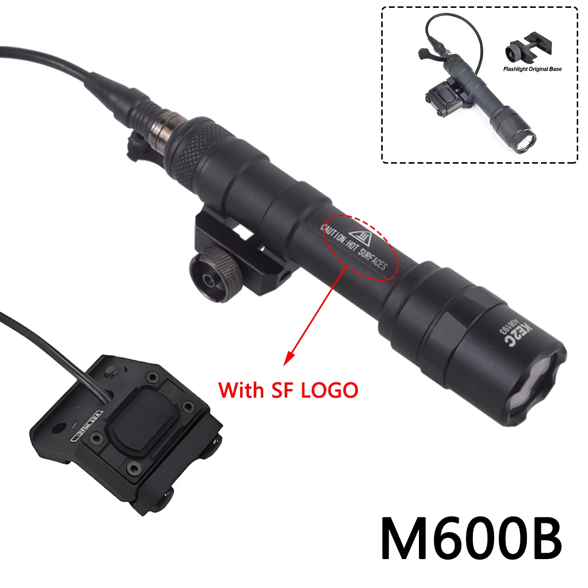 

Surefir M300 M600 Series Scout Flashlight With UNIT Modbutton Lite Pressure Switch Rifle M600C M600B Weapon Gun Light 20mm Rail