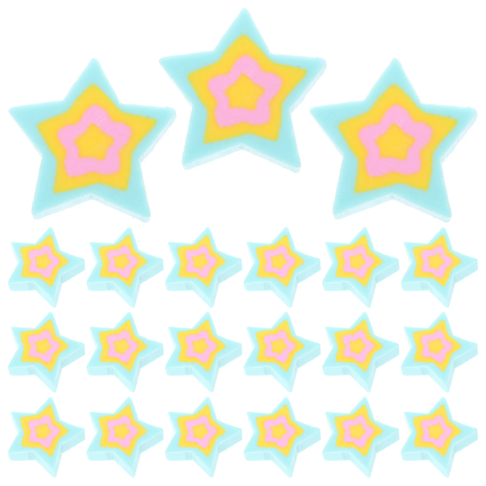 

50 Pcs Star Eraser Fun Erasers Cute School Supplies Classroom for Kids Cool Novelty