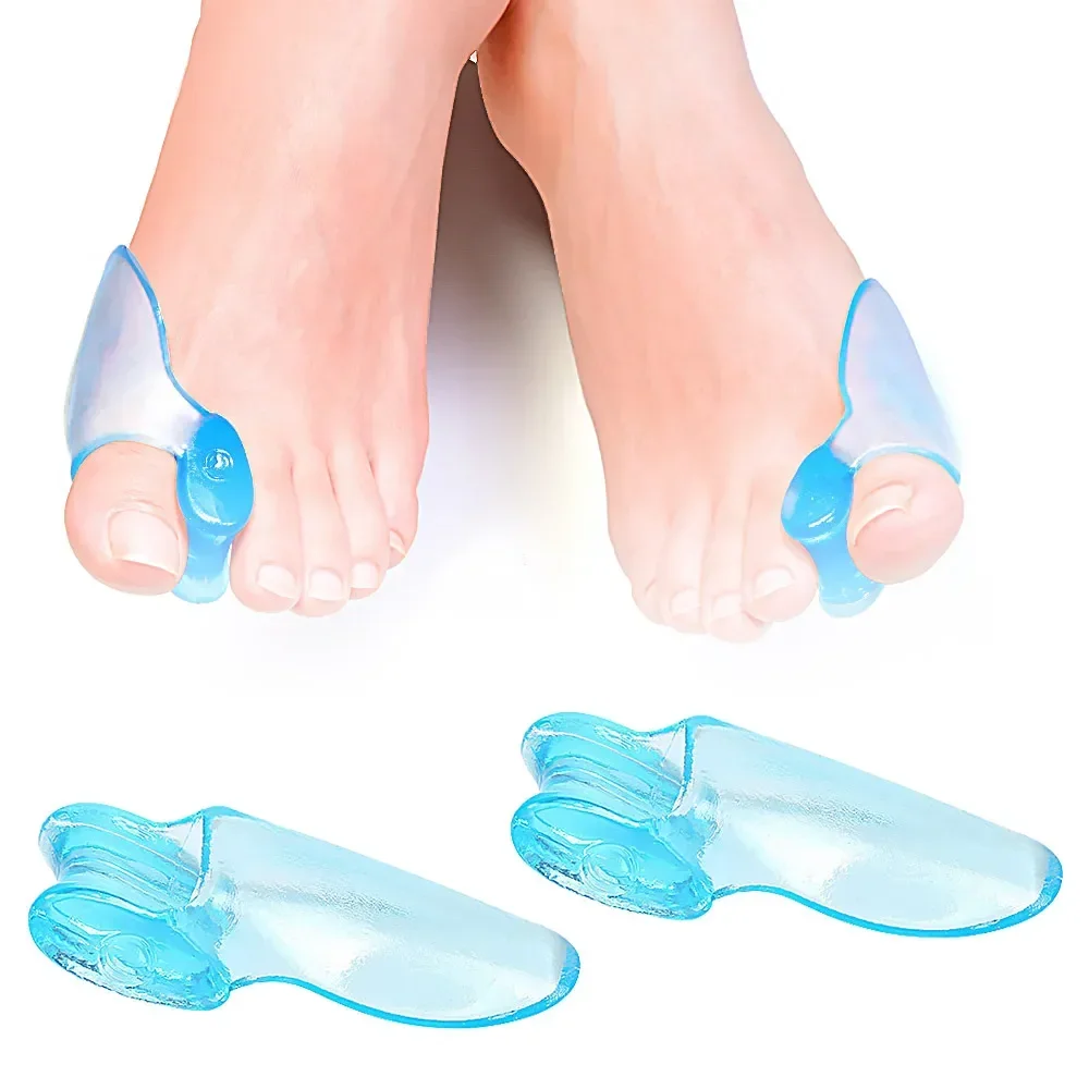 

2PCS Silicone Toe Separator Finger Feet Care Protector Gel Toe Orthopedic Bunion Hallux Valgus Corrector Pedicure Spacer