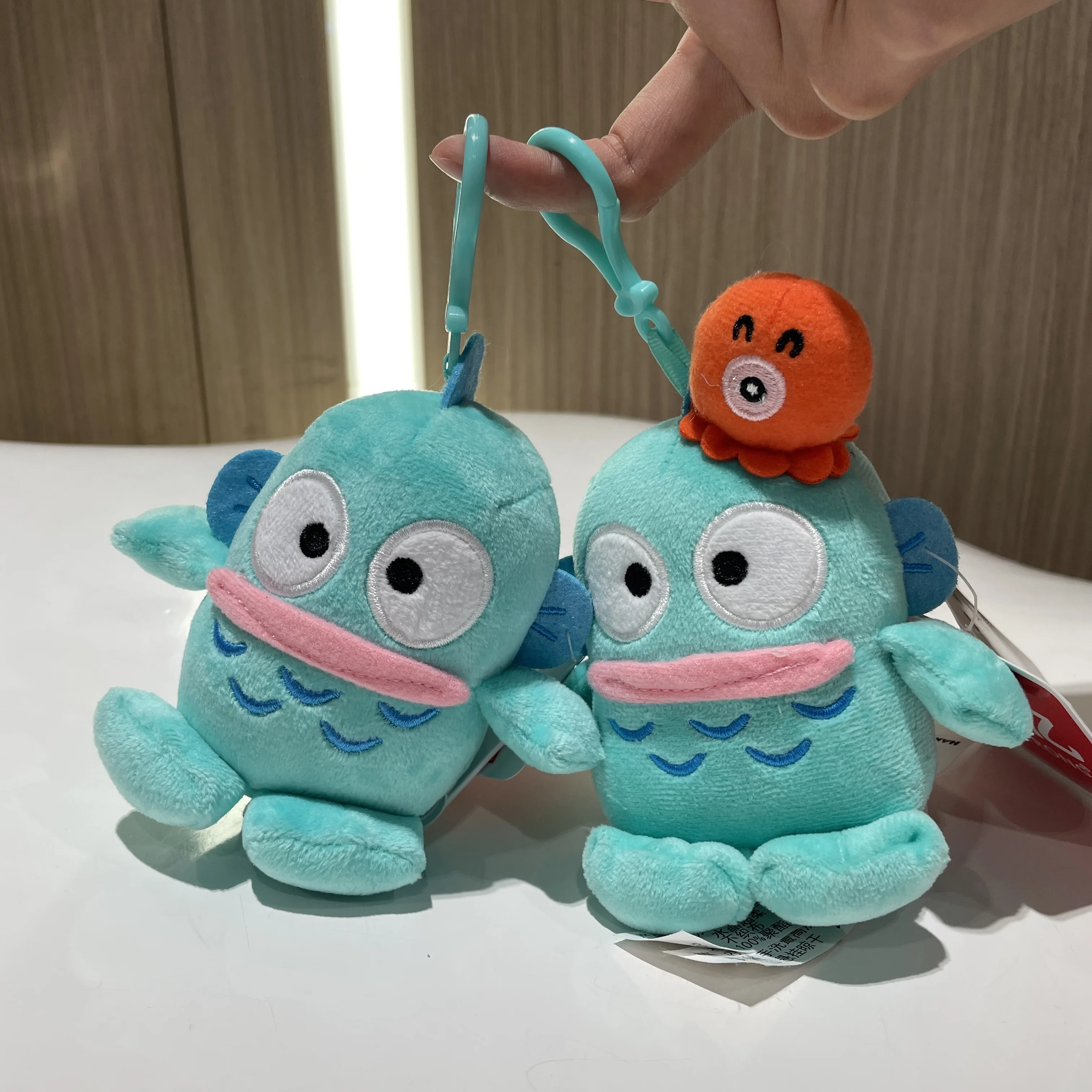 Genuine Sanrio Hangyodon Melody Kuromi Pendant Plush Toys Small Charms Sayuri Model Doll Stuffed Toys Girls Boys Birthday Gifts image 3