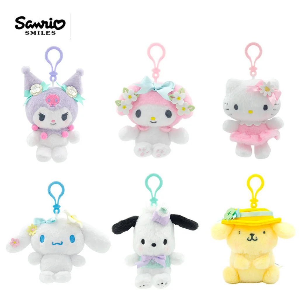 

Sanrio Hello Kitty Cinnamoroll Kuromi Pochacco Melody плюшевая игрушка Kawaii кукла брелок домашний декор комнаты подарок на день рождения