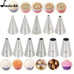 304 Stainless Steel Piping Tip  Cake Decorating Tools Flower Icing Piping Nozzle Cream Cupcake Tips Baking Accessories