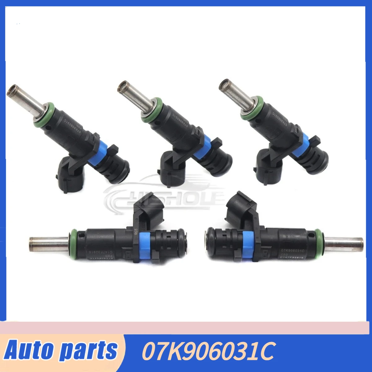 07K906031C 5 peças Novos Bicos Injetores de Combustível para Volkswagen Rabbit Golf Beetle Passat 2.5L 2007-2015