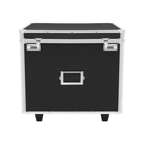 Aluminum Alloy Hand Pull File Lock Box Sturdy Anti Collision Structure Secure Lock Design Portable Handle Large Capacity Storage Case For Office Business Travel Use