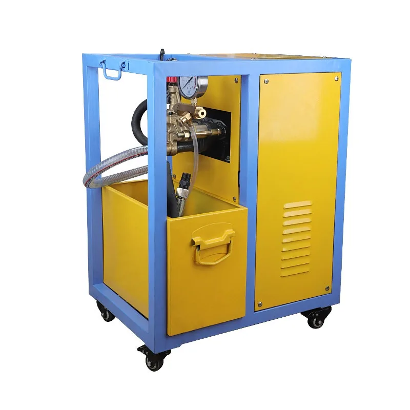 Handheld Electric Pressure Test Pump Dual Cylinder Brass Pump Head Auto Stop For PPR Pipe Floor Heating Pipe Leak Tester