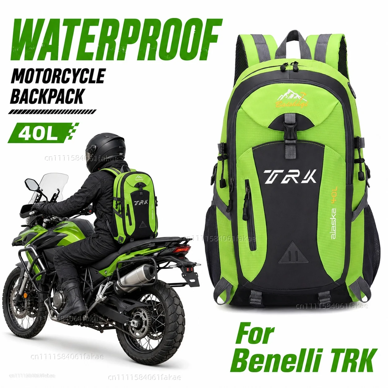 

For Benelli TRK 502X TRK 502 X Leoncino 500 BJ500 Motorcycle Backpack 40L Waterproof Travel Backpack Outdoor Hiking Camping