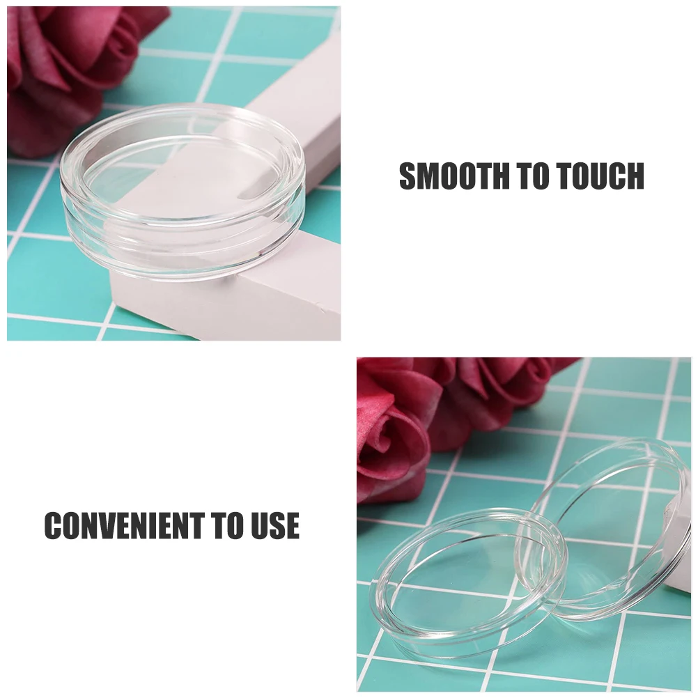 20pcs Acrylic Holders Transparent Boxes Collection Display Dust-Proof Protective Open Practical Organizer Delicate