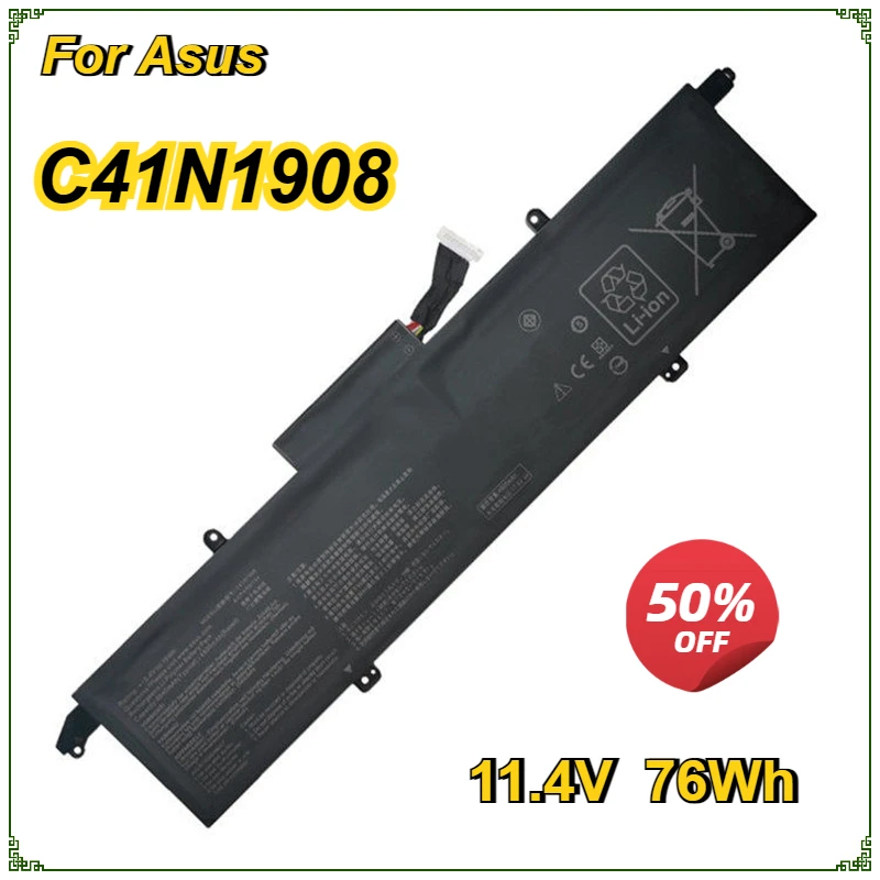 

C41N1908 0B200-03610000 Laptop Battery for Asus RoG Zephyrus G14 GA401 GA401II GA401IV GA401IH GA401IU GA401QE GA401QM GA401QH